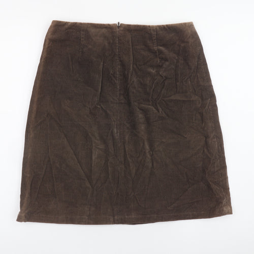 GAP Women Brown Corduroy Stretch Pencil Skirt Size 6