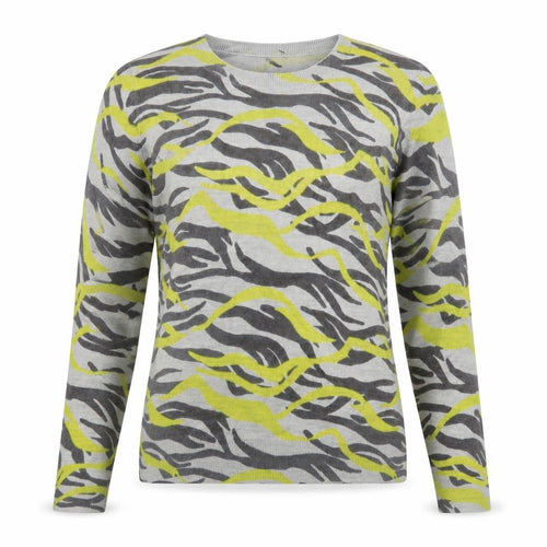 M&Co Women’s Grey Animal Print Acrylic Jumper UK12