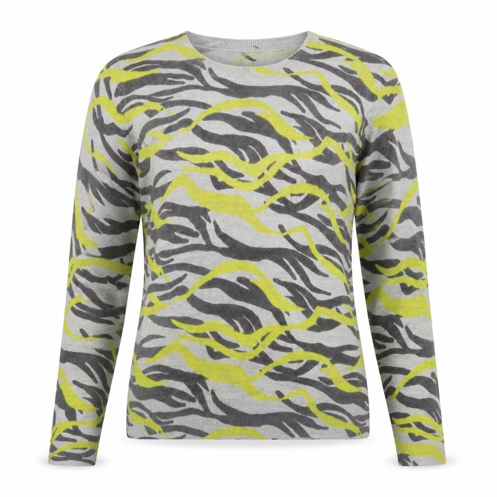 M&Co Women’s Grey Animal Print Acrylic Jumper UK12