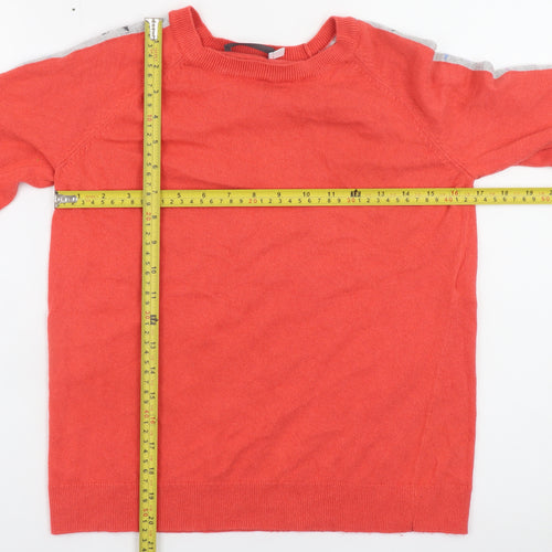 Mint Velvet Women Red Crew Neck Long Sleeve Star Jumper Size 10