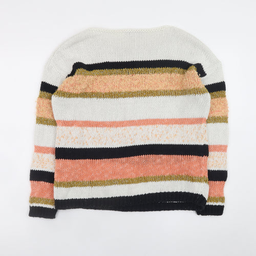Marks and Spencer Womens Multicoloured Striped Knit Jumper Size S