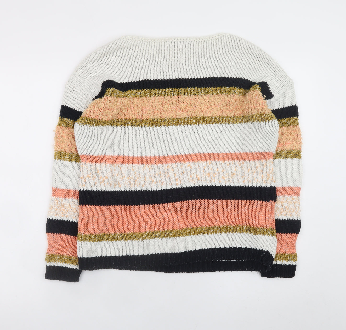 Marks and Spencer Womens Multicoloured Striped Knit Jumper Size S