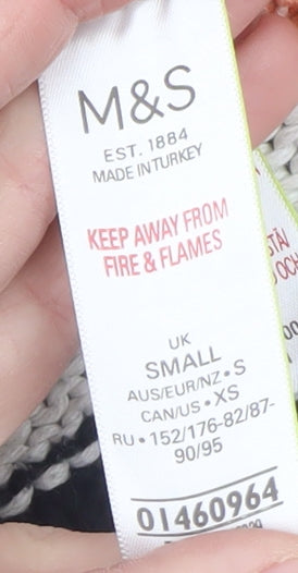 Marks and Spencer Womens Multicoloured Striped Knit Jumper Size S