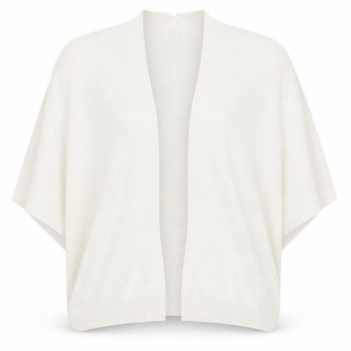 New Look Women Ivory Knit Cape Cardigan M Dolman Sleeve Open Front
