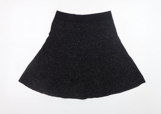 Cynthia Rowley Women's Black A-Line Stretch Knit Skirt Size S