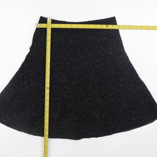 Cynthia Rowley Women's Black A-Line Stretch Knit Skirt Size S