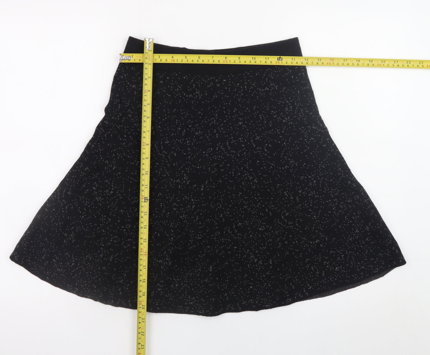 Cynthia Rowley Women's Black A-Line Stretch Knit Skirt Size S