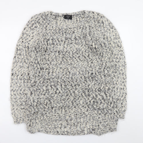 AX Paris Women's Grey Chunky Knit Pullover Jumper Size L