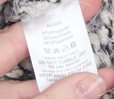 AX Paris Women's Grey Chunky Knit Pullover Jumper Size L