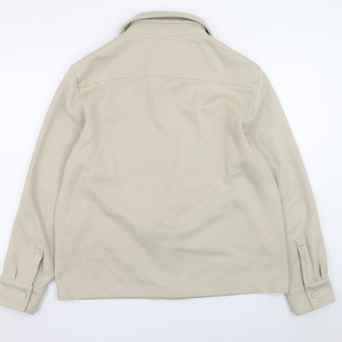 Marks and Spencer Men’s Beige Cotton Jacket L Regular Fit