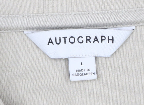 Marks and Spencer Men’s Beige Cotton Jacket L Regular Fit