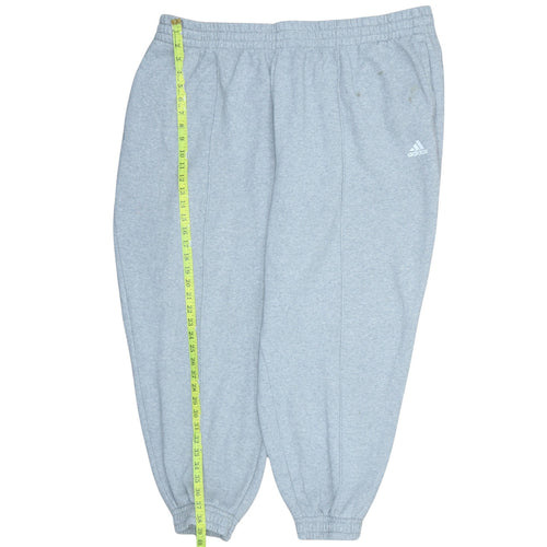 Adidas Womens Grey 3XL Sweatpants Fleece Joggers Plus Fit