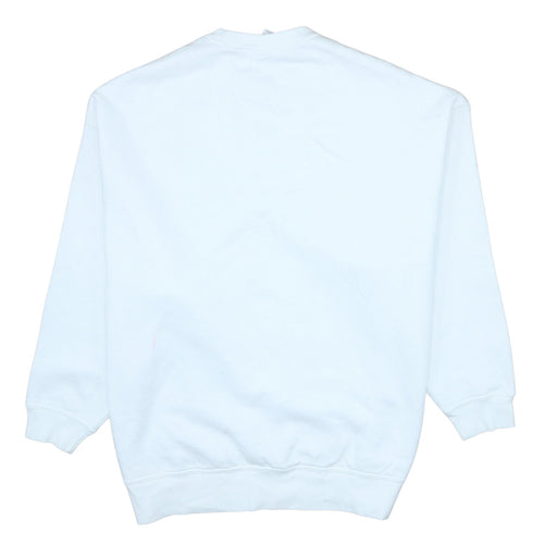 Nike Men's White Crew Neck Logo Sweatshirt Size S