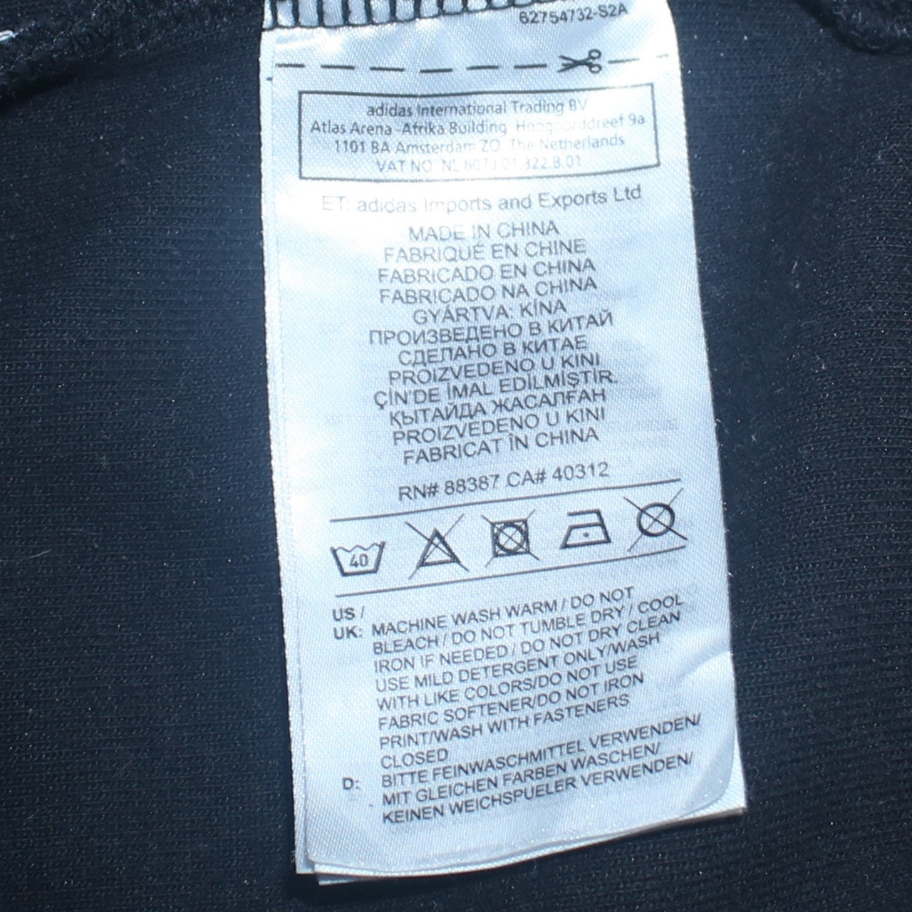 Adidas Men's Black 1/4 Zip Fleece Sweatshirt Size L Regular Fit
