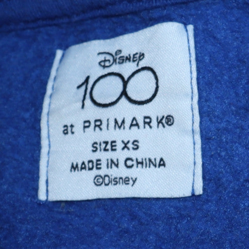 Primark Disney 100 Blue XS Women's Pullover Hoodie - Mickey Design