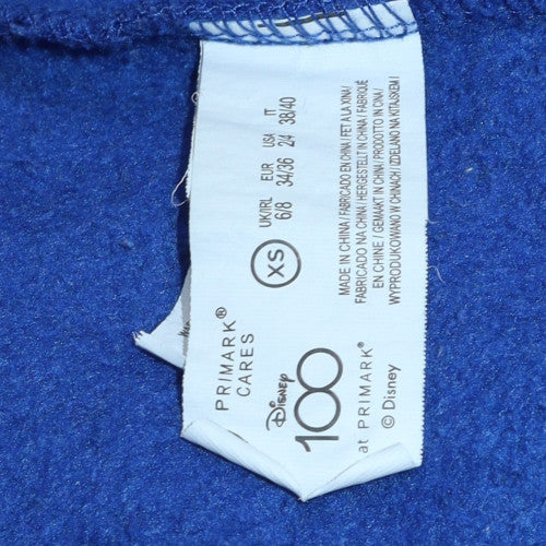 Primark Disney 100 Blue XS Women's Pullover Hoodie - Mickey Design