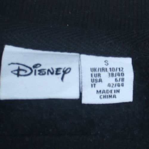 Disney Primark Womens Black Sweatshirt Size S 10/12 Graphic Print Pullover