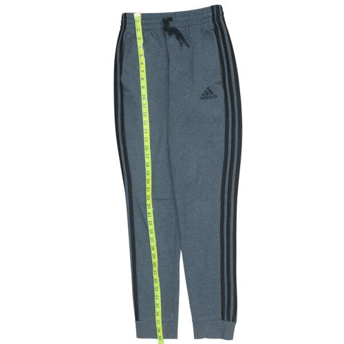 Adidas Men's Grey XS Jogger Sweatpants with Logo Tapered Fit