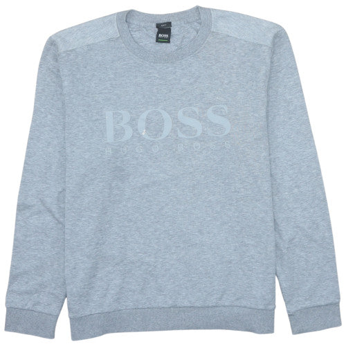 Hugo Boss Men's Grey Slim Fit Crew Neck Sweatshirt 2XL