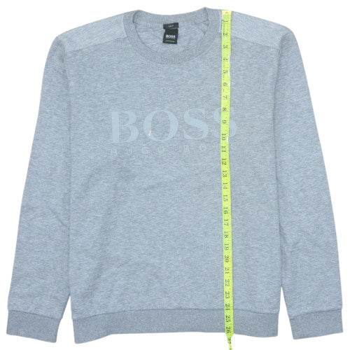 Hugo Boss Men's Grey Slim Fit Crew Neck Sweatshirt 2XL