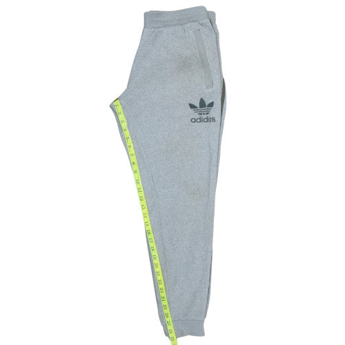 Adidas Men's Grey Regular Fit Sweatpants L Tapered Fleece