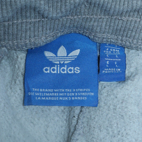 Adidas Men's Grey Regular Fit Sweatpants L Tapered Fleece