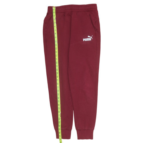 Puma Men's Red Jogger Sweatpants Small Regular Fit Cotton Blend