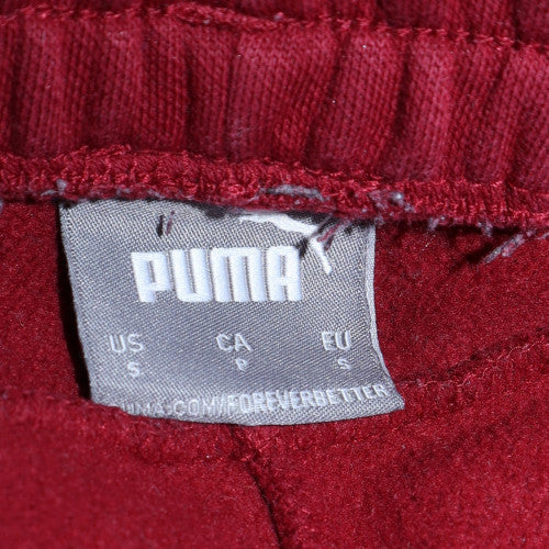 Puma Men's Red Jogger Sweatpants Small Regular Fit Cotton Blend