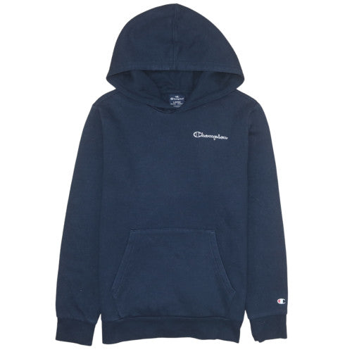 Champion Boys Navy Blue Pullover Hoodie L 11-12Y Cotton Blend