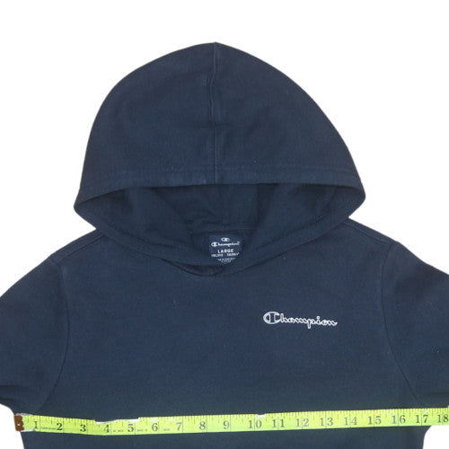 Champion Boys Navy Blue Pullover Hoodie L 11-12Y Cotton Blend