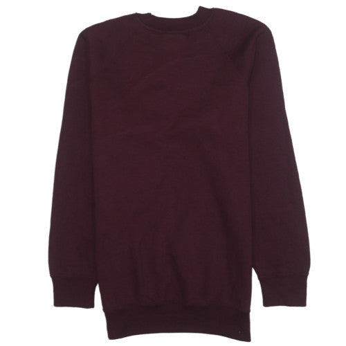 Russell Womens Burgundy Christmas Graphic Sweatshirt XS