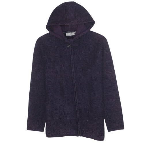 Weird Fish Women's Purple Hooded Full Zip Cardigan UK 18