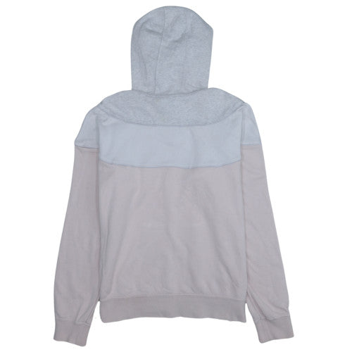 Nike Womens Grey Beige Pullover Hoodie Medium Fleece Sweatshirt