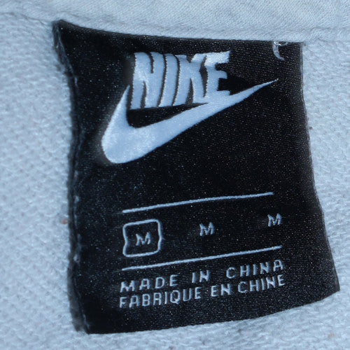 Nike Womens Grey Beige Pullover Hoodie Medium Fleece Sweatshirt