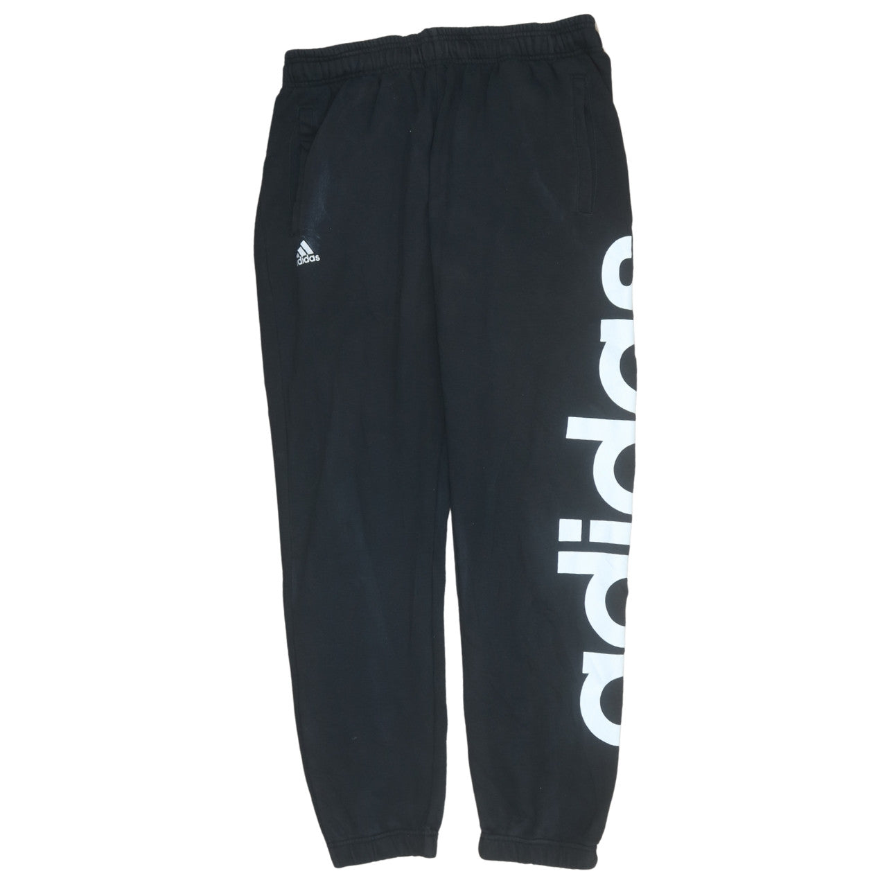 Adidas Men’s Black XL Jogger Sweatpants Logo Tapered Climalite
