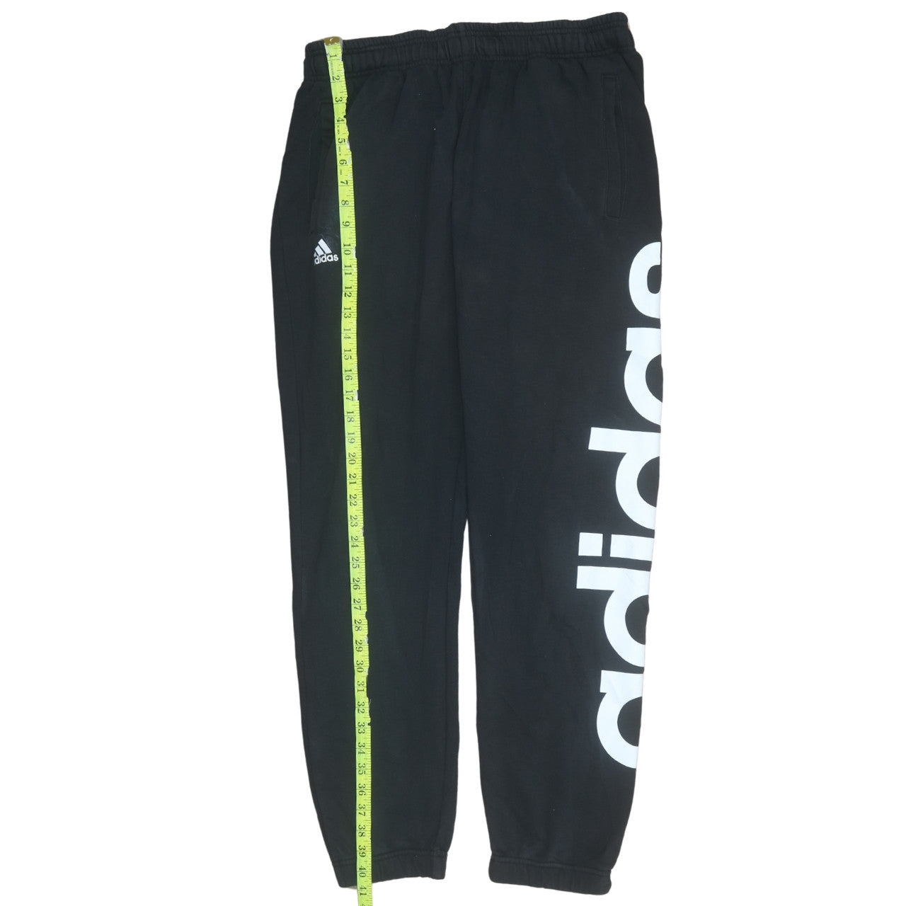 Adidas Men’s Black XL Jogger Sweatpants Logo Tapered Climalite