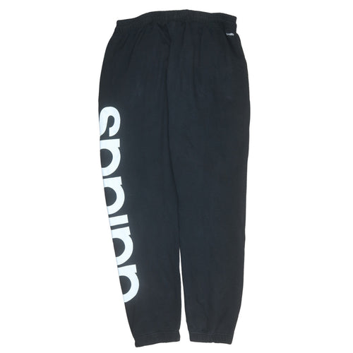 Adidas Men’s Black XL Jogger Sweatpants Logo Tapered Climalite