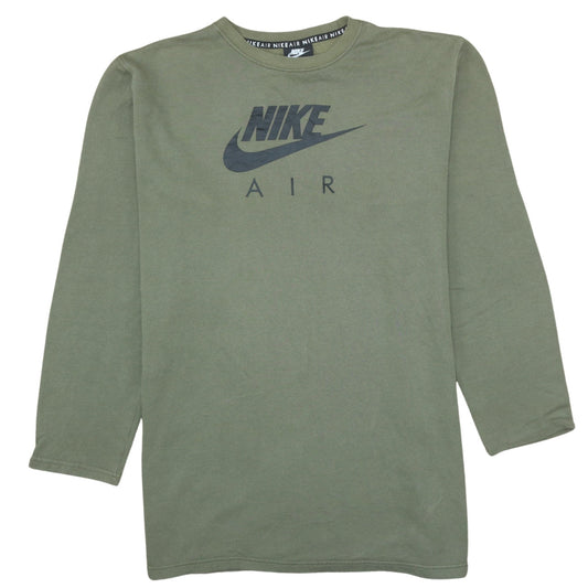 Nike Air Men's Green Pullover Sweatshirt M Long Sleeve Crew Neck