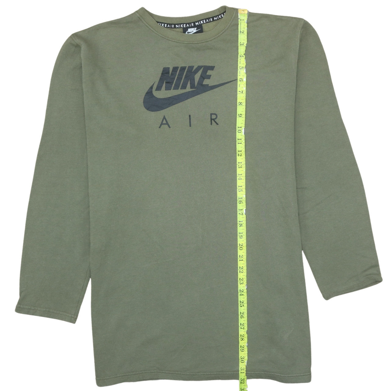 Nike Air Men's Green Pullover Sweatshirt M Long Sleeve Crew Neck