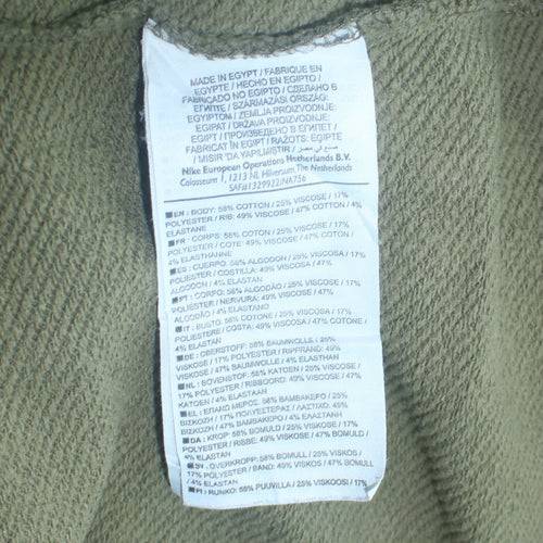 Nike Air Men's Green Pullover Sweatshirt M Long Sleeve Crew Neck