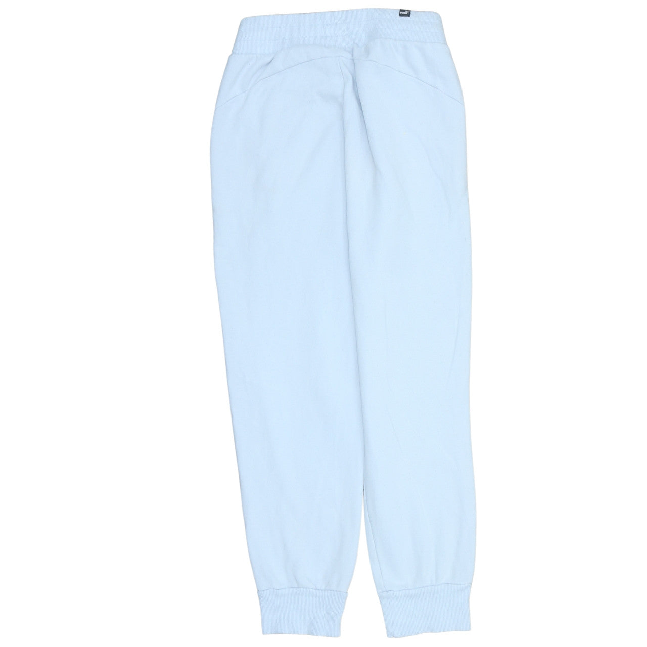 Puma Women's Blue Jogger Sweatpants Small Fleece Elastic Waist