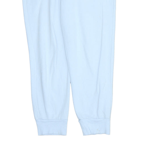 Puma Women's Blue Jogger Sweatpants Small Fleece Elastic Waist