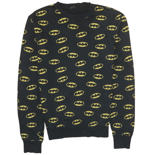 Cedar Wood State Men's Black Batman Logo Sweatshirt Size M