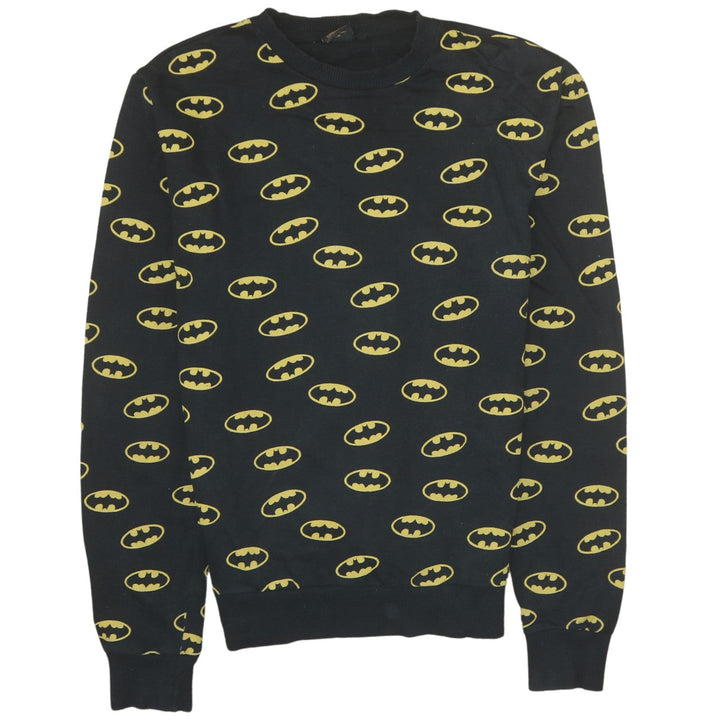 Cedar Wood State Men's Black Batman Logo Sweatshirt Size M
