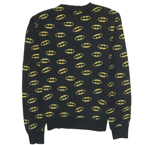 Cedar Wood State Men's Black Batman Logo Sweatshirt Size M
