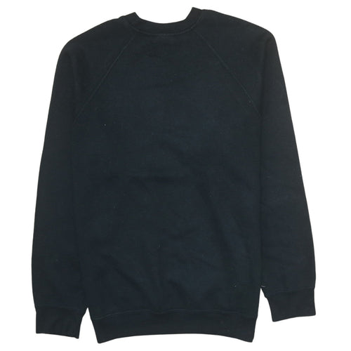 Russell Men's Black Medium Pullover Sweatshirt with Embroidered Logo