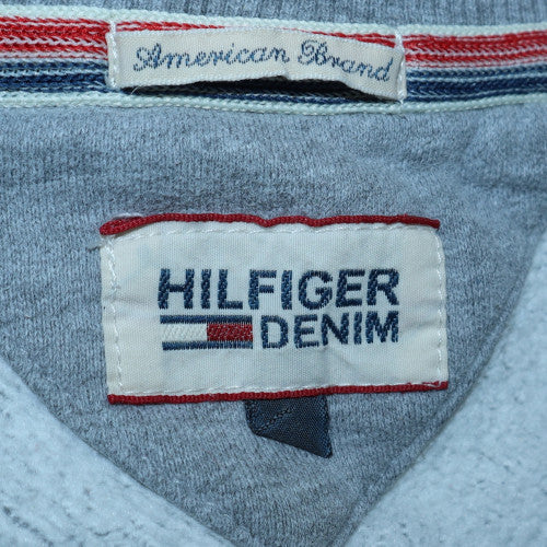 Hilfiger Denim Men's Grey Crew Neck Sweatshirt NYC Brooklyn M