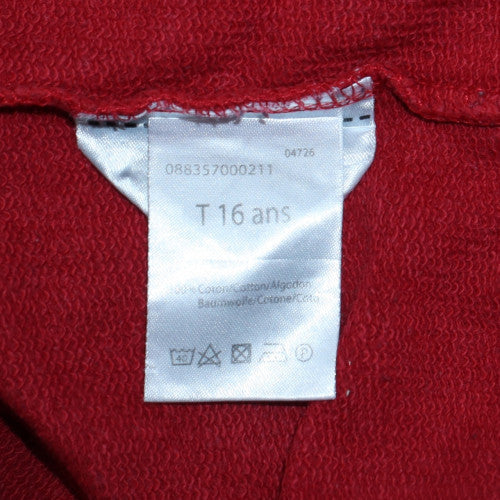 Disney Boys Red Mickey Mouse OMG Sweatshirt 16 Years Crew Neck Cotton