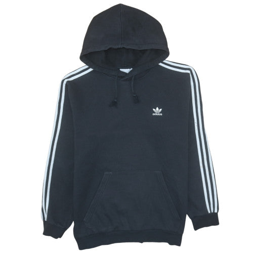 Adidas Men’s Black L Pullover Hoodie Fleece Trefoil Logo Sportswear