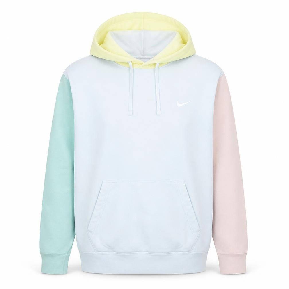 Front view of Nike Women’s Multicoloured Pastel Pullover Hoodie, size L, Cotton